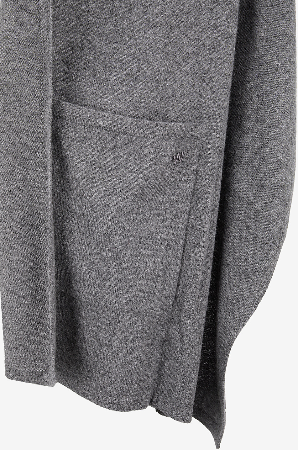 WEEKEND MAX MARA Delfino hooded cashmere shawl Women DARK GREY 3
