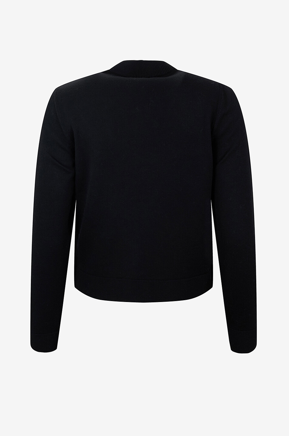 MONCLER Gesteppte Strickjacke aus technischem Stoff mit Rundhalsausschnitt Damen SCHWARZ 2