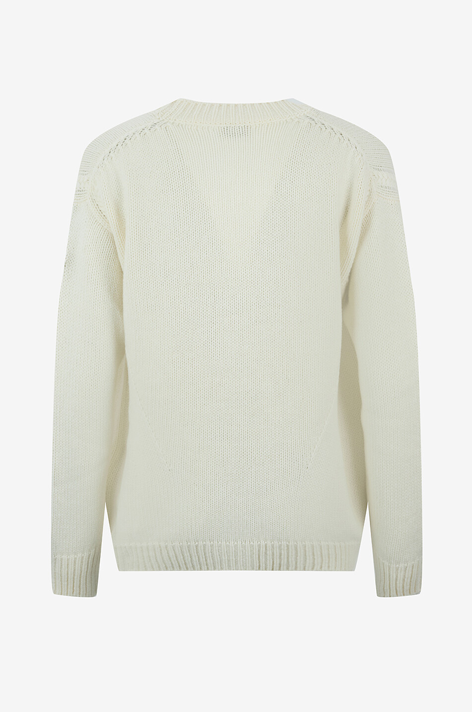 MONCLER Cardigan en maille à col V Femme BLANC 2