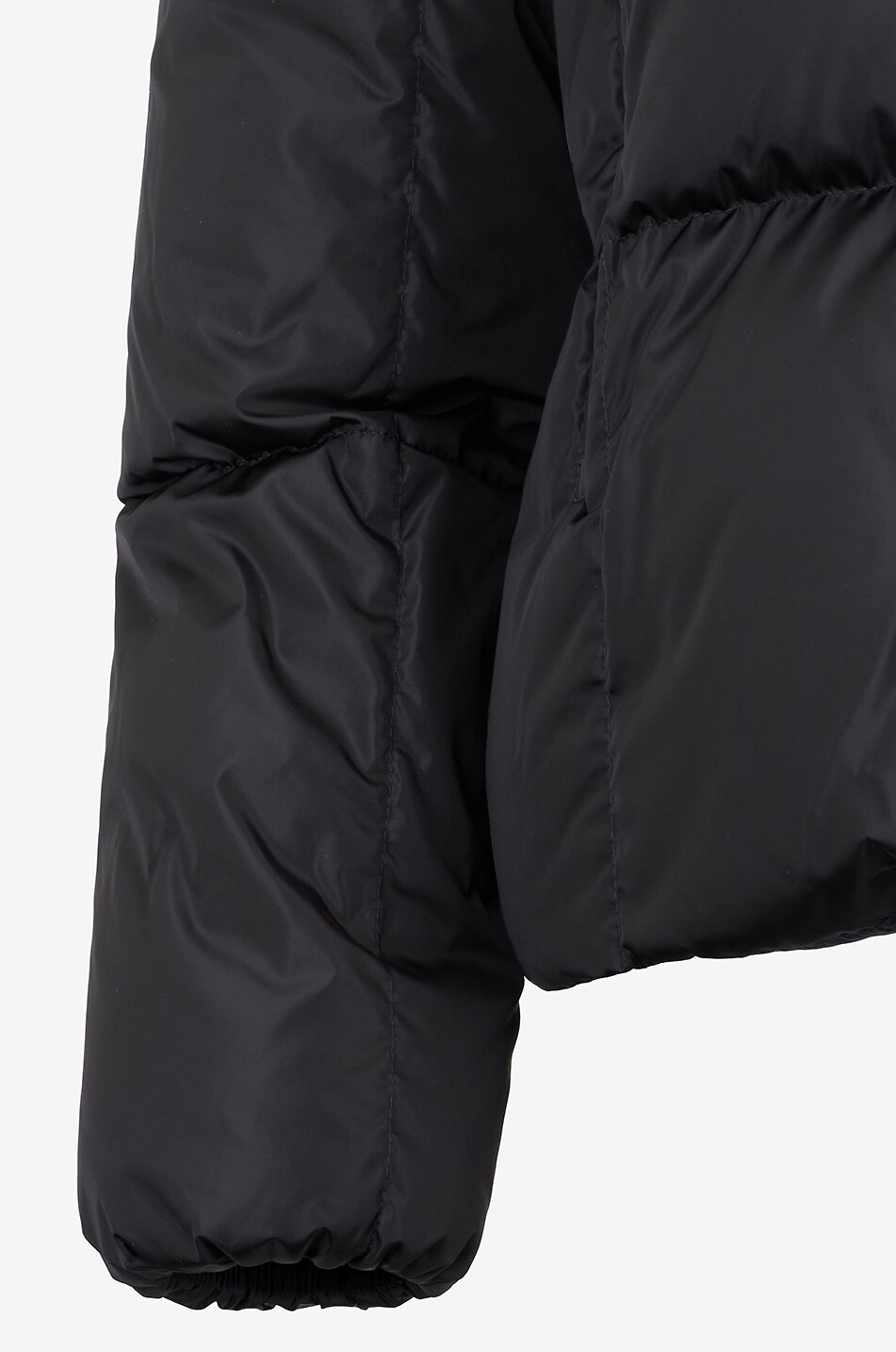 MONCLER Kurze Steppjacke mit Stehkragen aus technischem Gewebe Castelnou Damen SCHWARZ 3