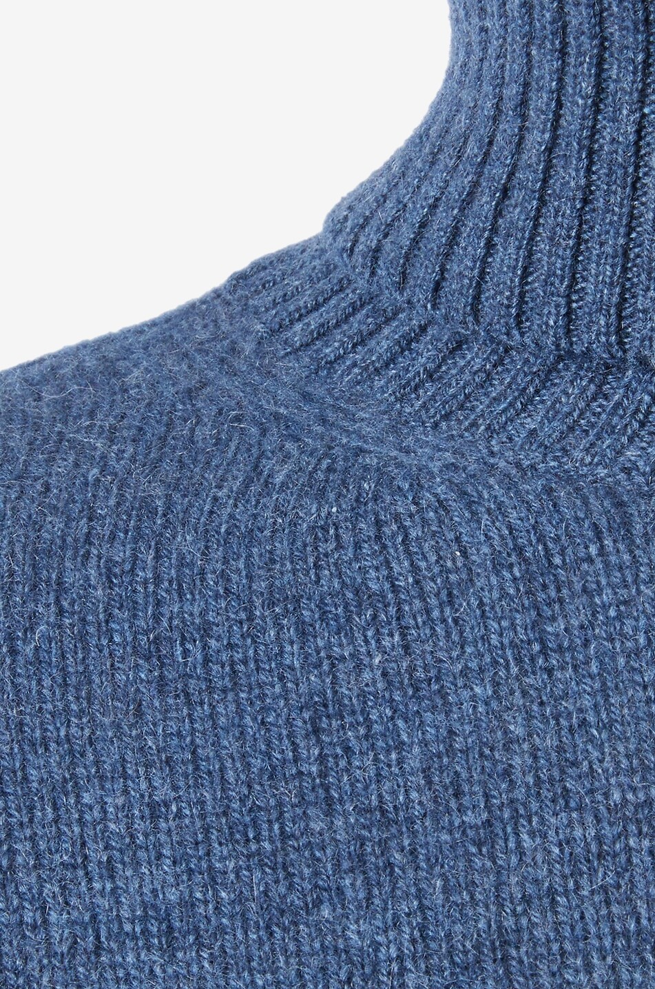 SEASE Pull col roulé en maille Turtle Coarsehair Homme BLEU MOYEN 6