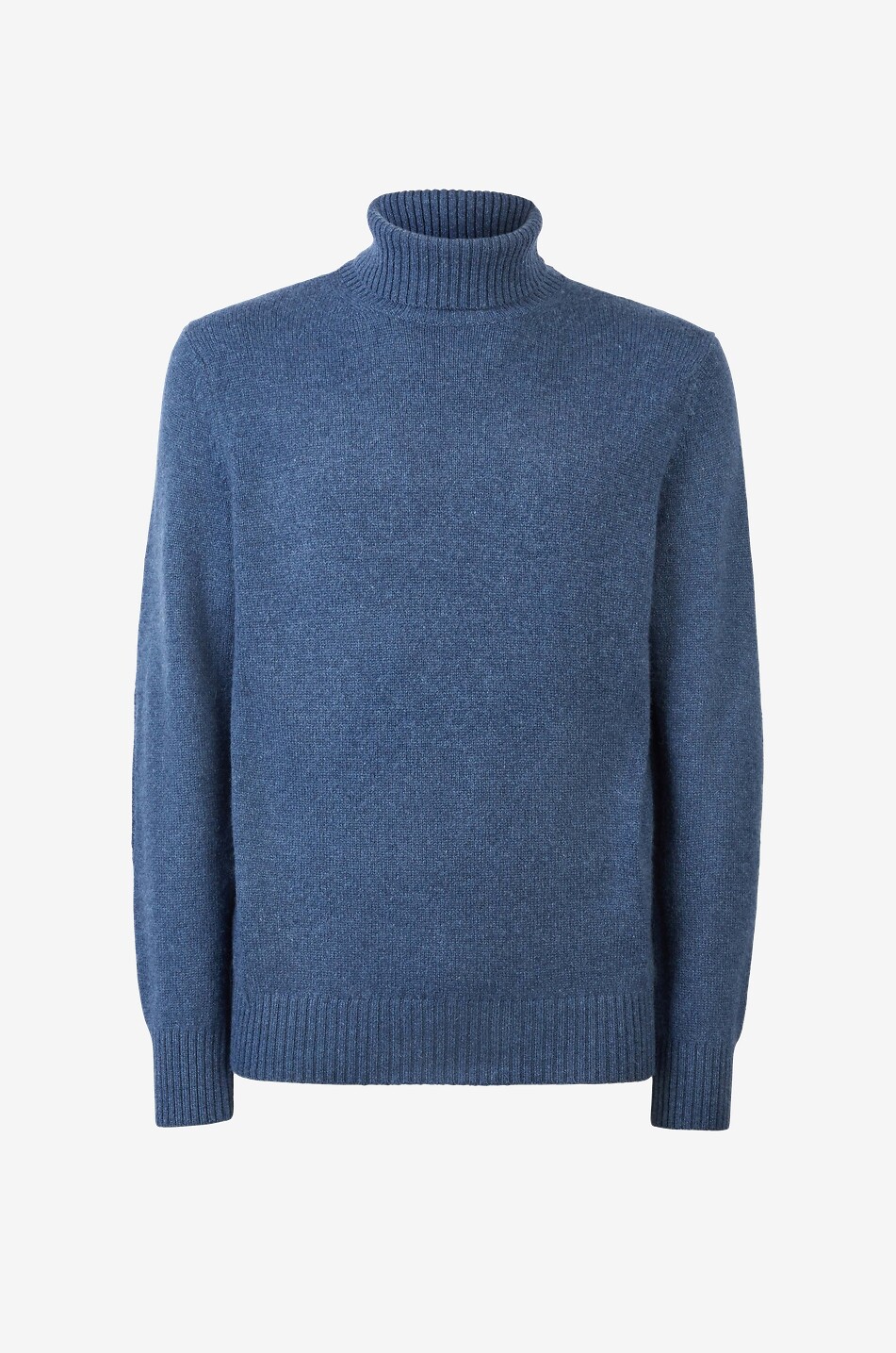 SEASE Pull col roulé en maille Turtle Coarsehair Homme BLEU MOYEN 1