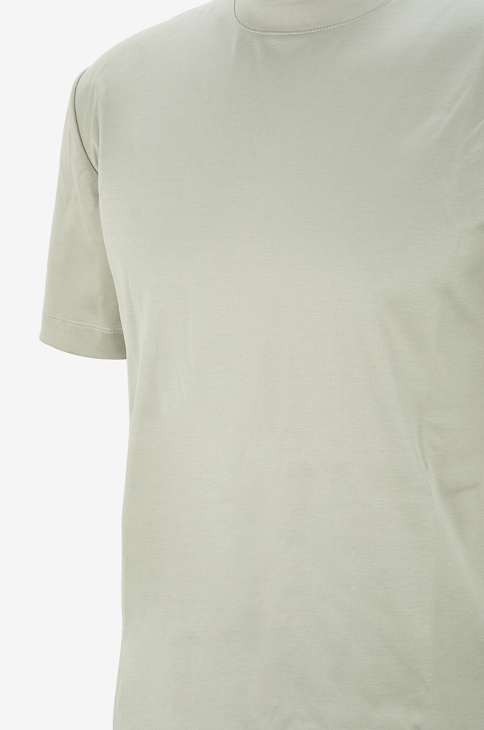 AURELIEN Aur1 short-sleeved jersey crewneck T-shirt Men LIGHT GREEN 3
