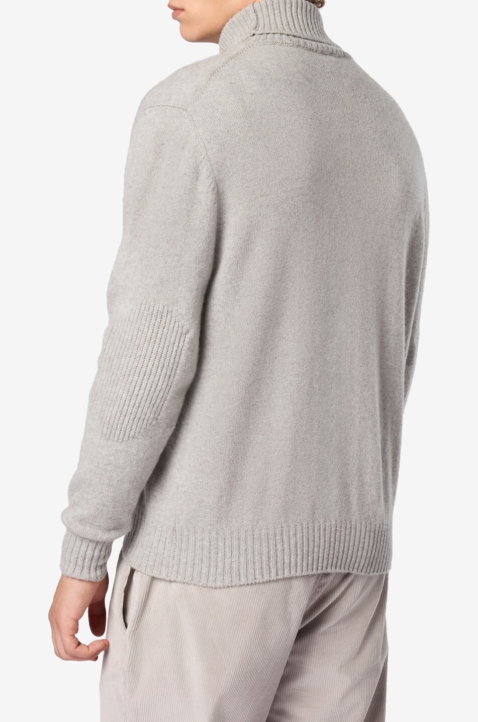 SEASE Pull col roulé en maille Turtle Coarsehair Homme GRIS CLAIR 4