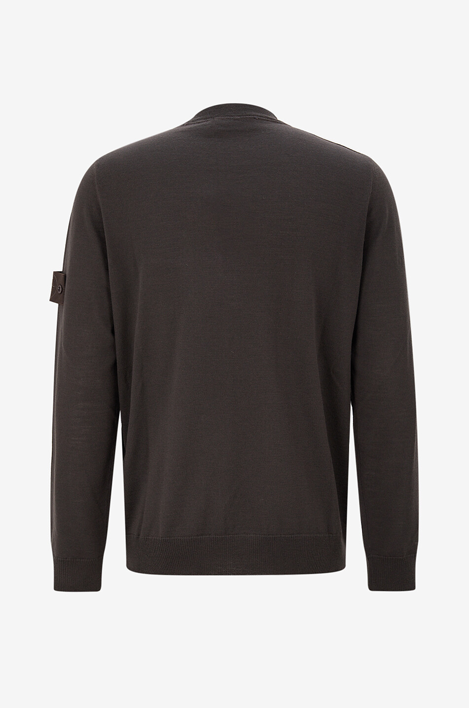 STONE ISLAND Pull en jersey à col rond côtelé Homme MARRON 2