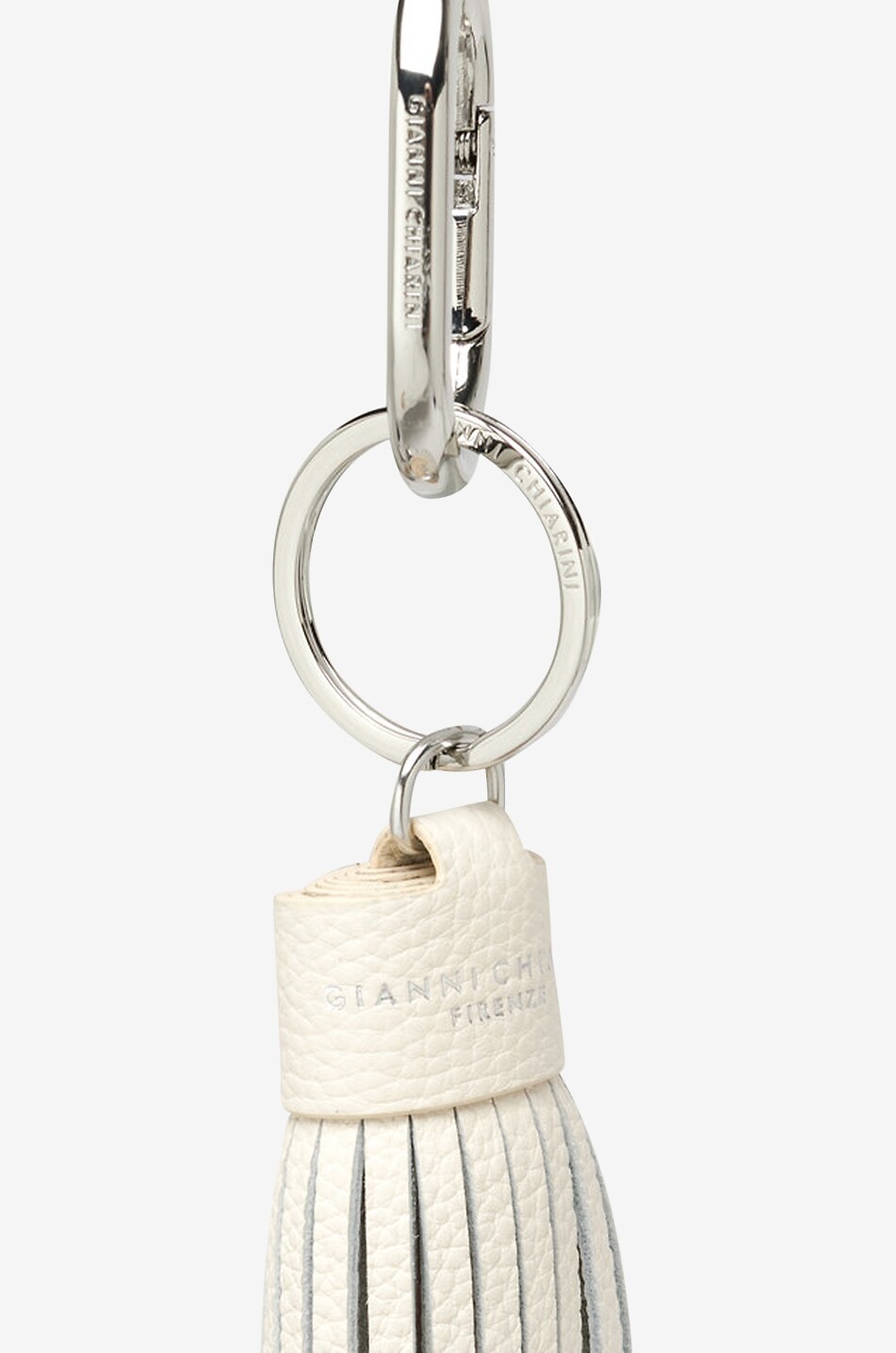 GIANNI CHIARINI Charm pour sac à main à franges en cuir Gianni Chiarini Femme Beige Foncé 5