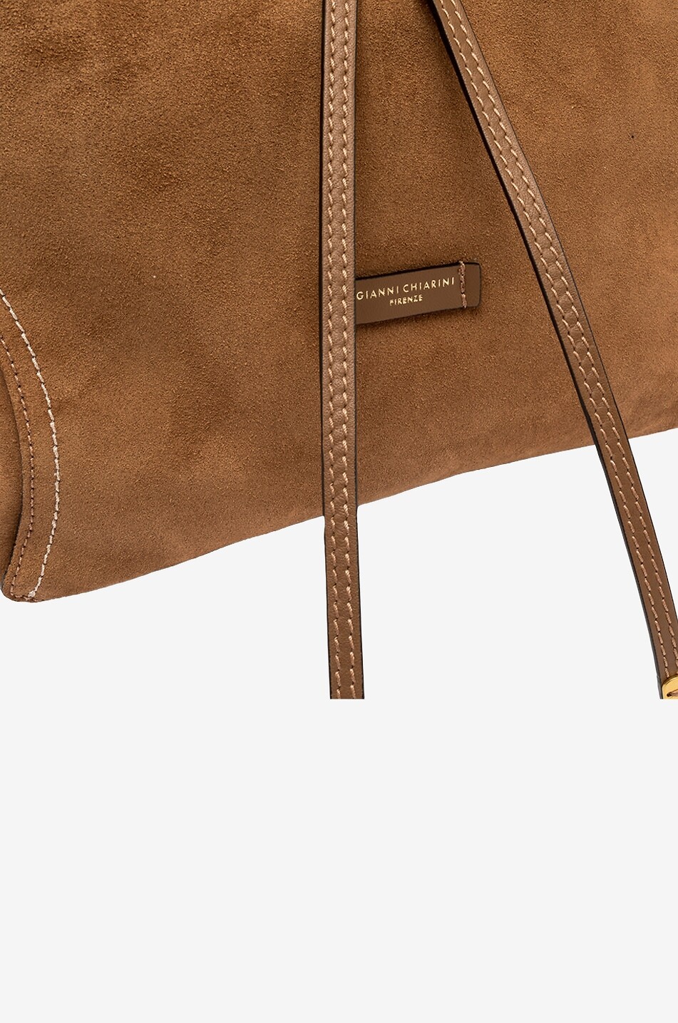 GIANNI CHIARINI Wildleder-Rucksack Violette Damen HELLBRAUN 5