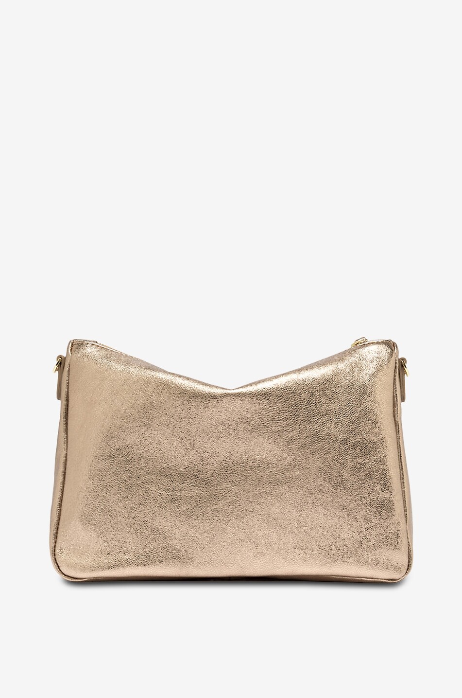 GIANNI CHIARINI Rechteckige Wildleder-Clutch mit Metallic-Effekt Nora Damen GOLDEN 3