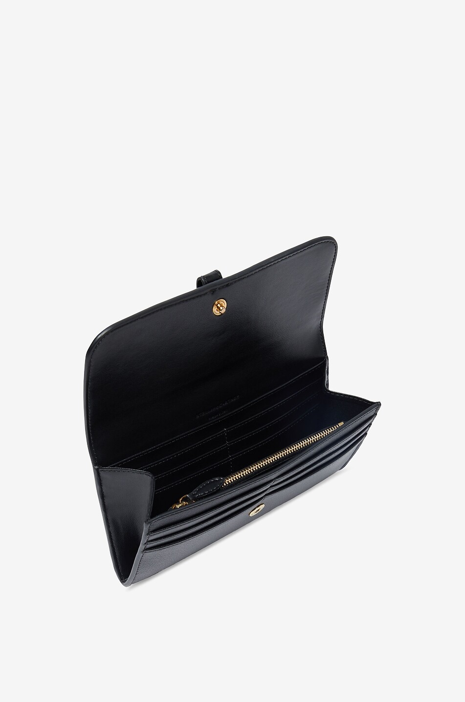 STELLA McCARTNEY Ryder rectangular grained leather wallet Women BLACK 4