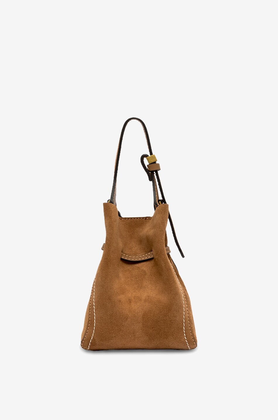 GIANNI CHIARINI Bucket-Tasche aus Wildleder Sienna Damen HELLBRAUN 3