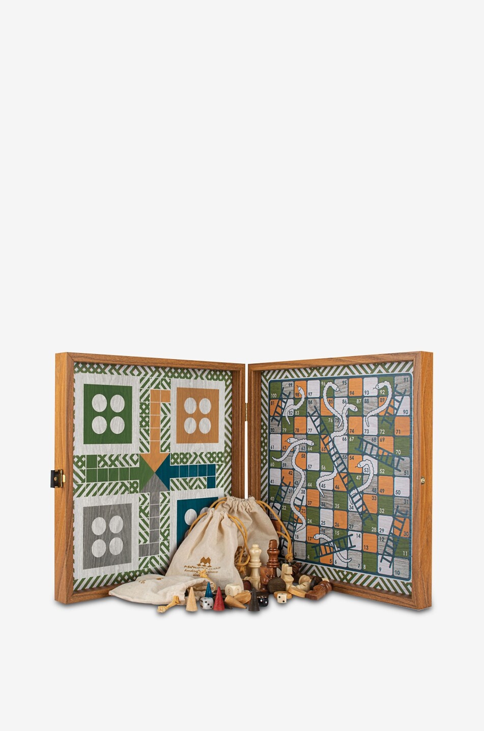 MANOPOULOS Wooden Retro Design Board Game Home MULTI COLOURED 2