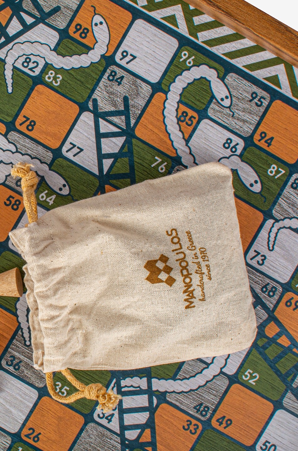 MANOPOULOS Wooden Retro Design Board Game Home MULTI COLOURED 8