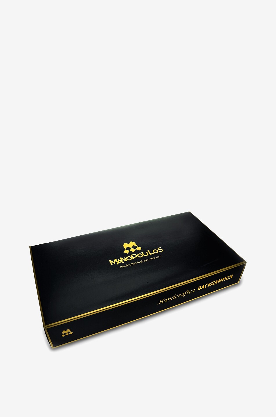 MANOPOULOS Amerikanisches Nussbaum-Backgammon mit handgefertigten Einlegearbeiten Haus BUNT 8