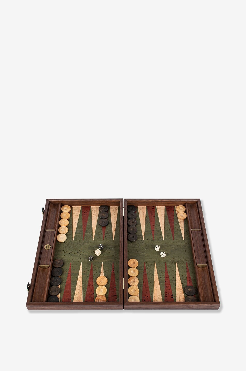 MANOPOULOS Jeu de backgammon avec incrustation en liège naturel Maison MULTICOLORE 1