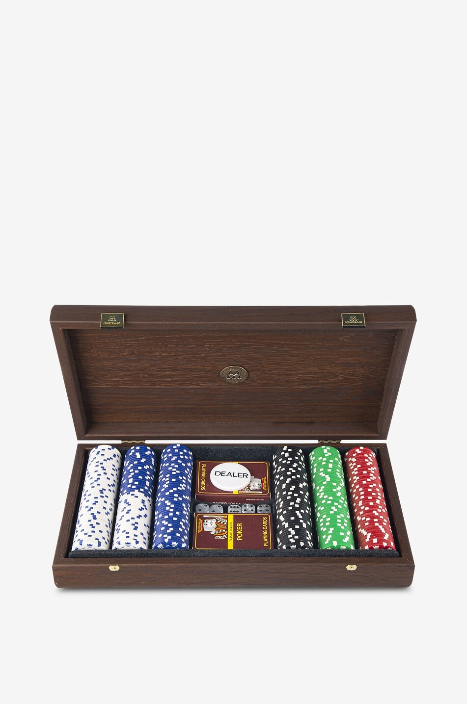 MANOPOULOS Poker-Koffer mit Jetons und Karten Haus BUNT 2