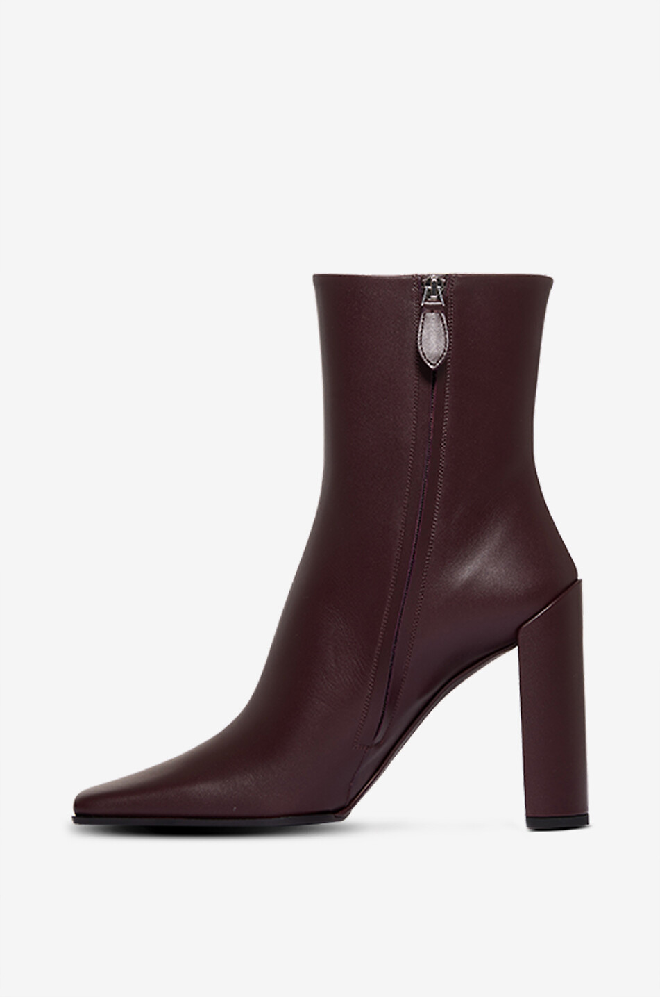 ALAÏA Lederstiefeletten mit Blockabsatz Square Damen DUNKELBRAUN 3