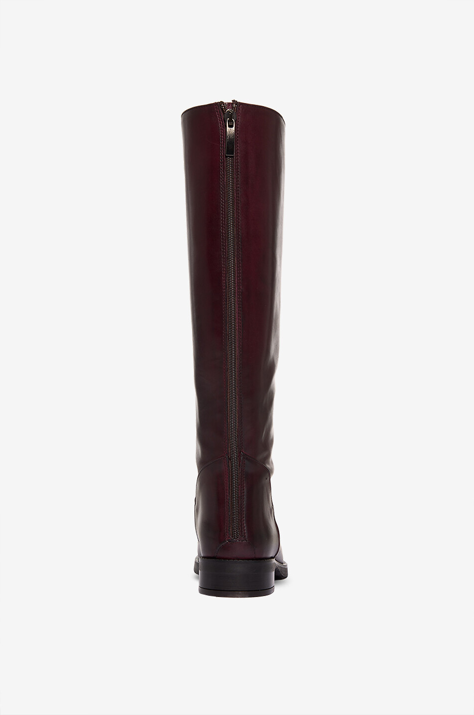 BONGENIE Soubane smooth leather flat boots Women DARK RED 4