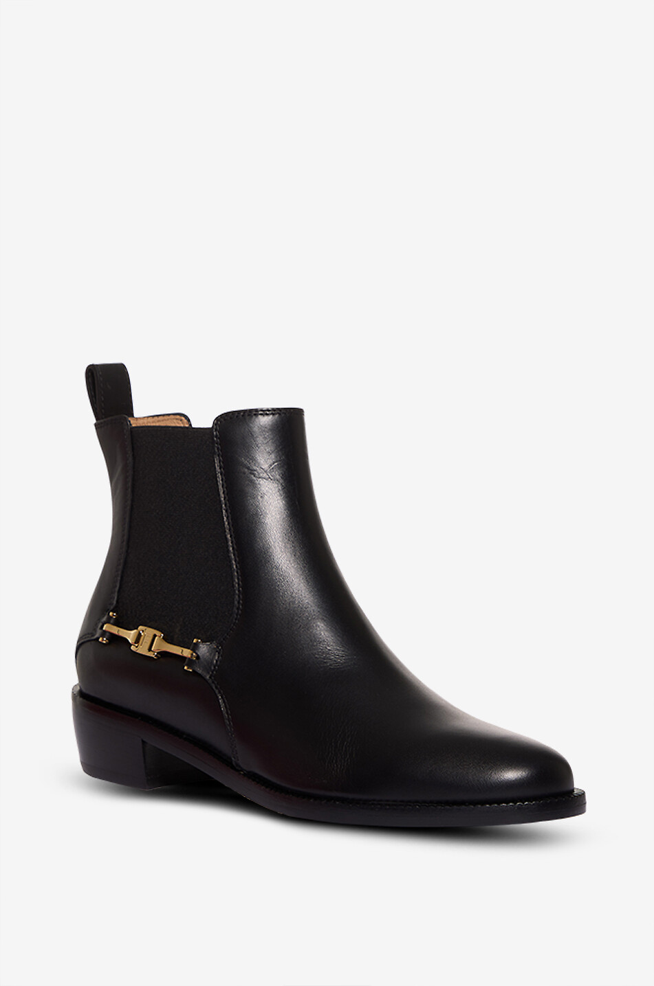 Square-toe ankle boots in smooth leather - GUGLIELMO ROTTA - BLACK