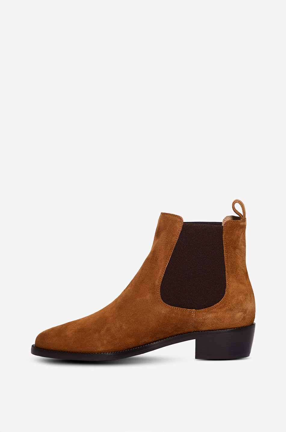 SALVATORE FERRAGAMO Bottines chelsea en daim Femme COGNAC 3