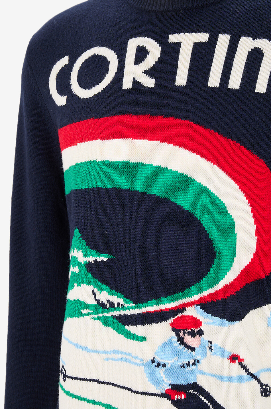MC2 SAINT BARTH Pull en maille à col rond Cortina Homme BLEU 3
