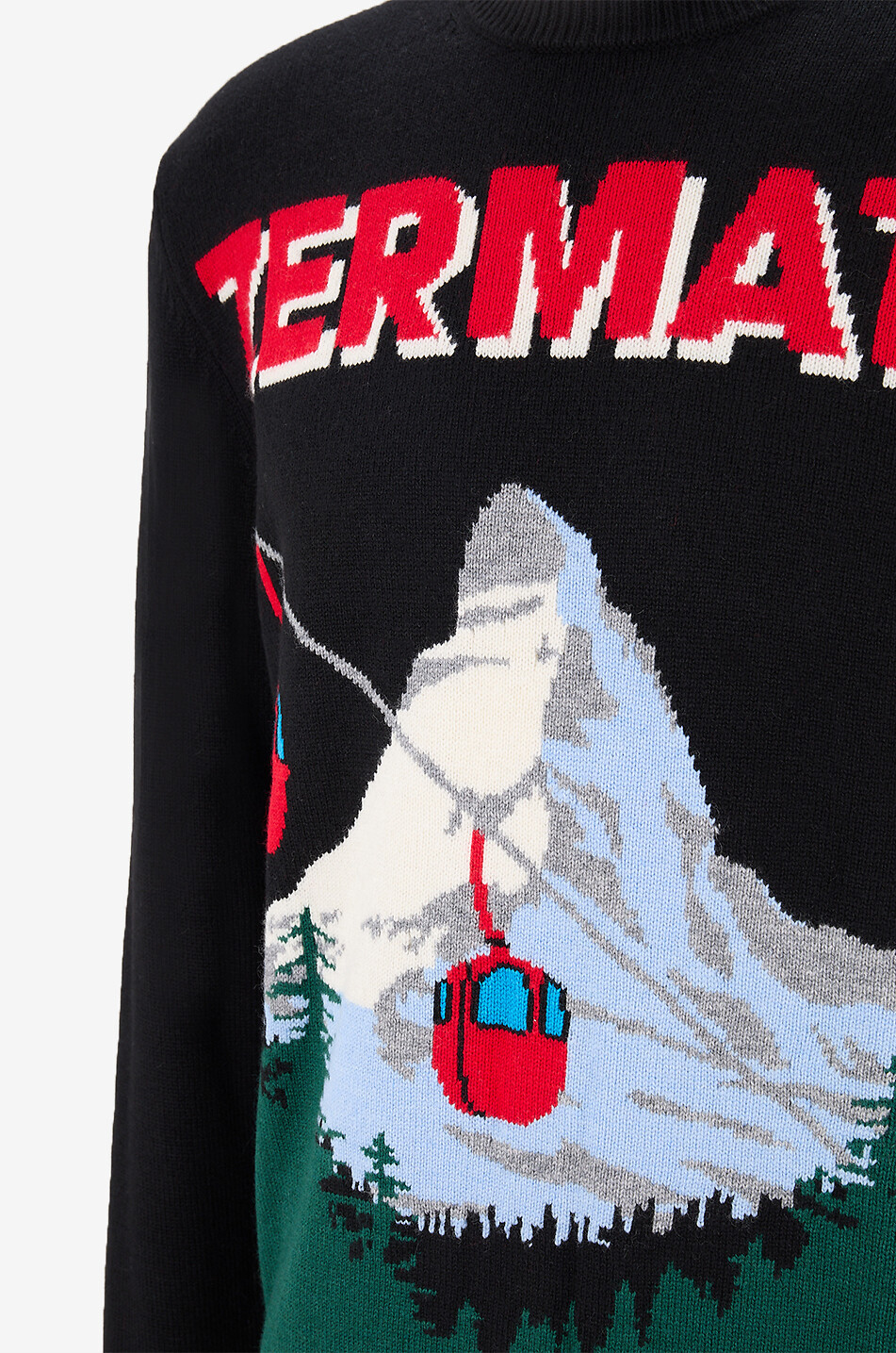 MC2 SAINT BARTH Zermatt knitted crewneck sweater Men BLACK 3