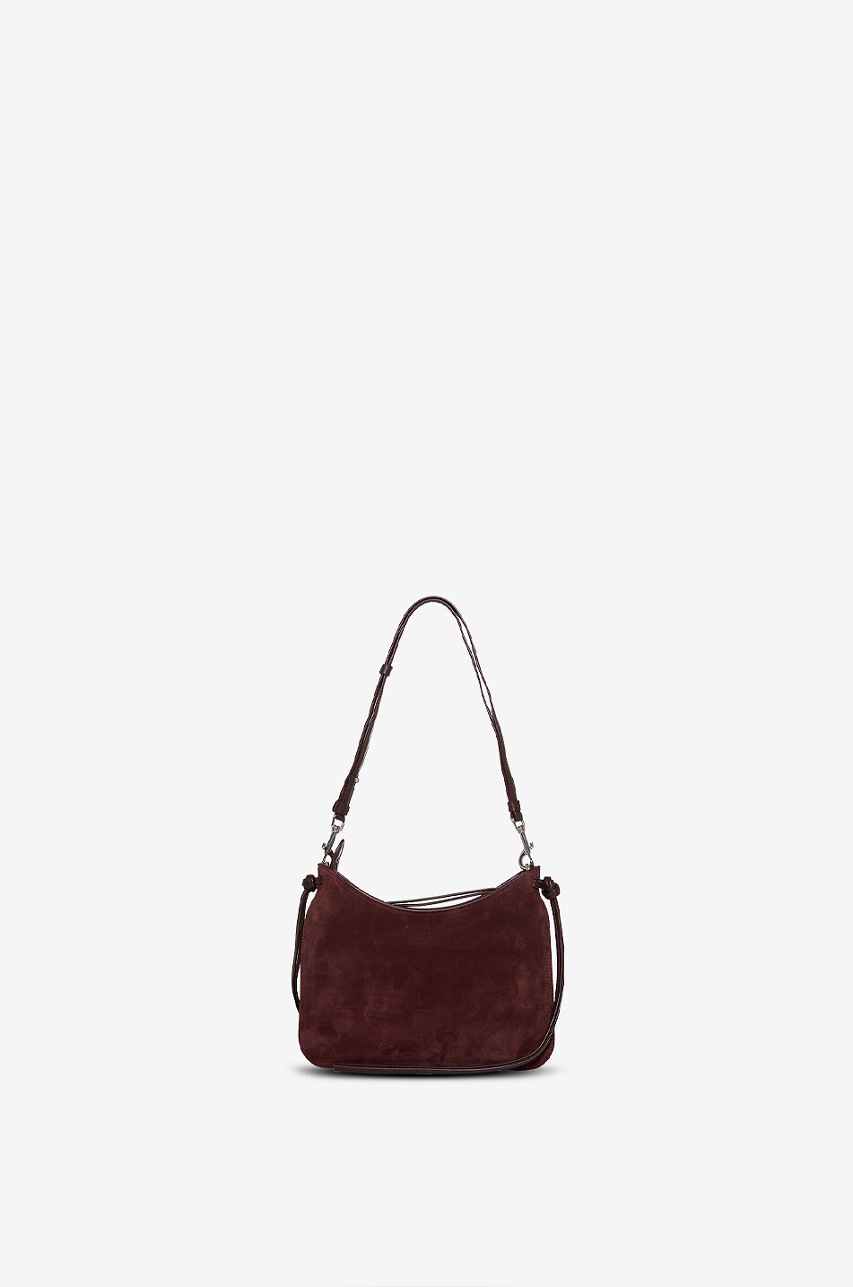 PHOEBE PHILO Gig Small suede shoulder bag Women DARK RED 3