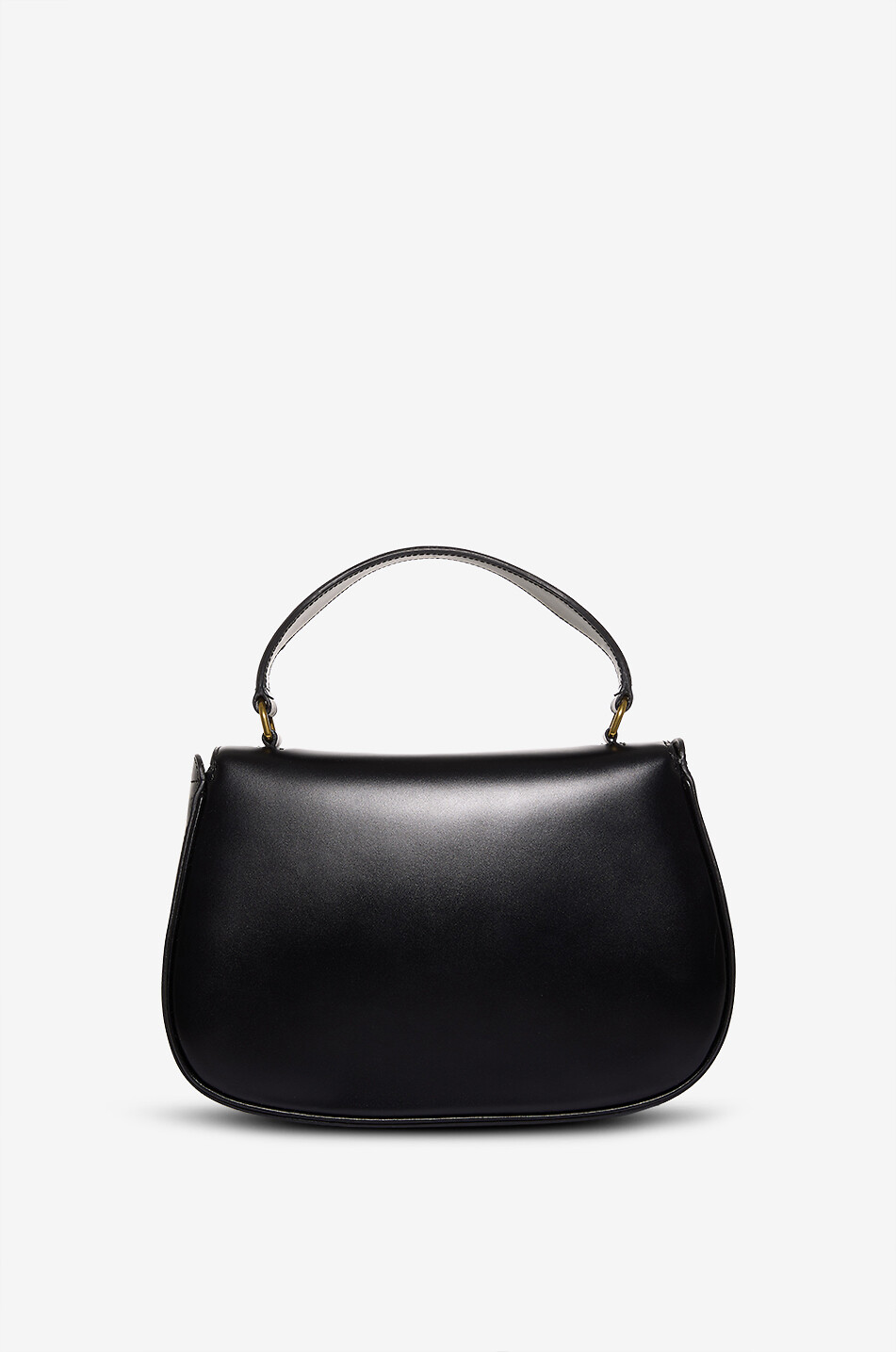 SOEUR Bella rounded smooth leather shoulder bag Women BLACK 3