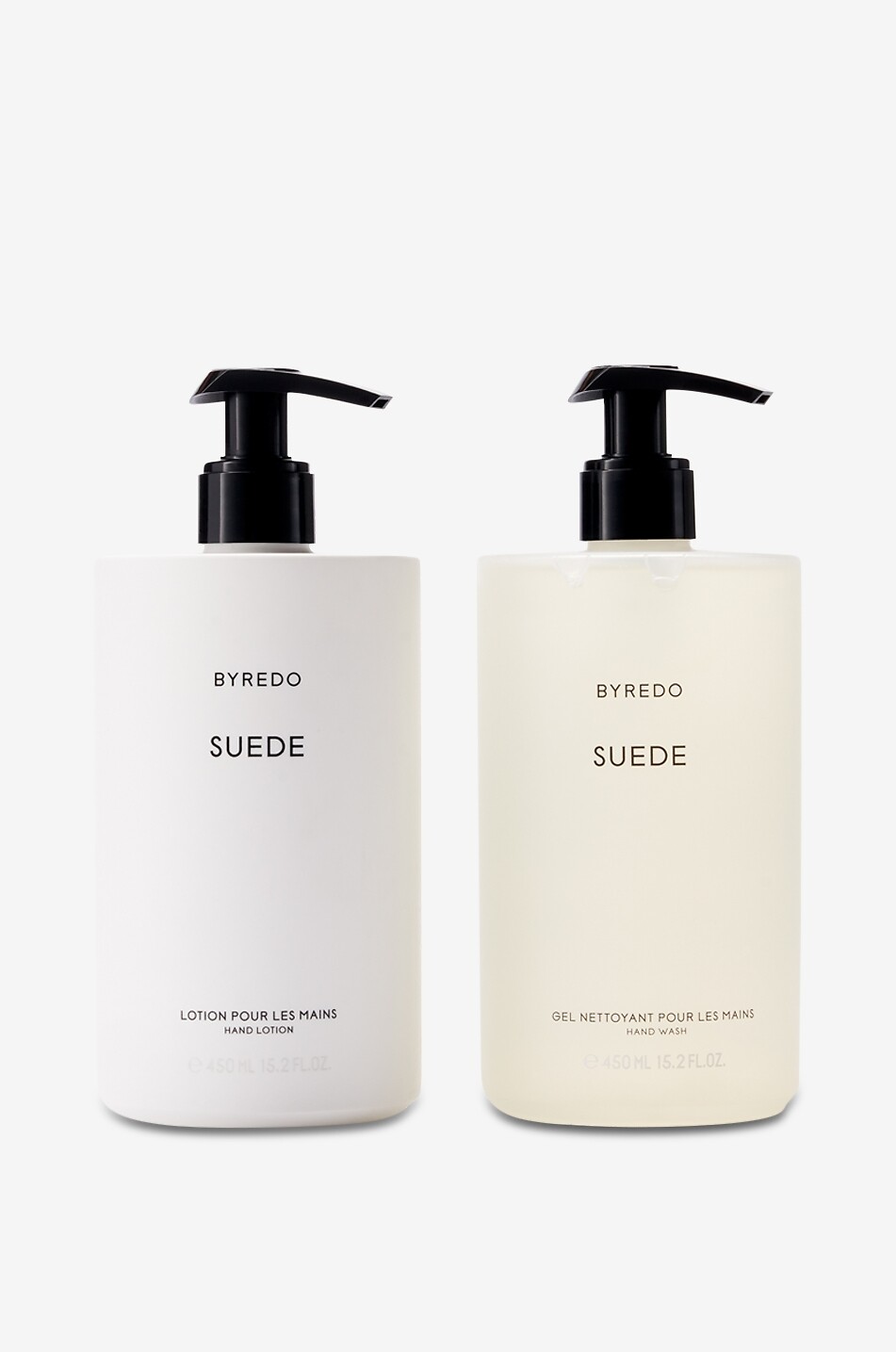 Coffret cadeau gel et lotion mains Les Mains - Suede - 2 x 450ml