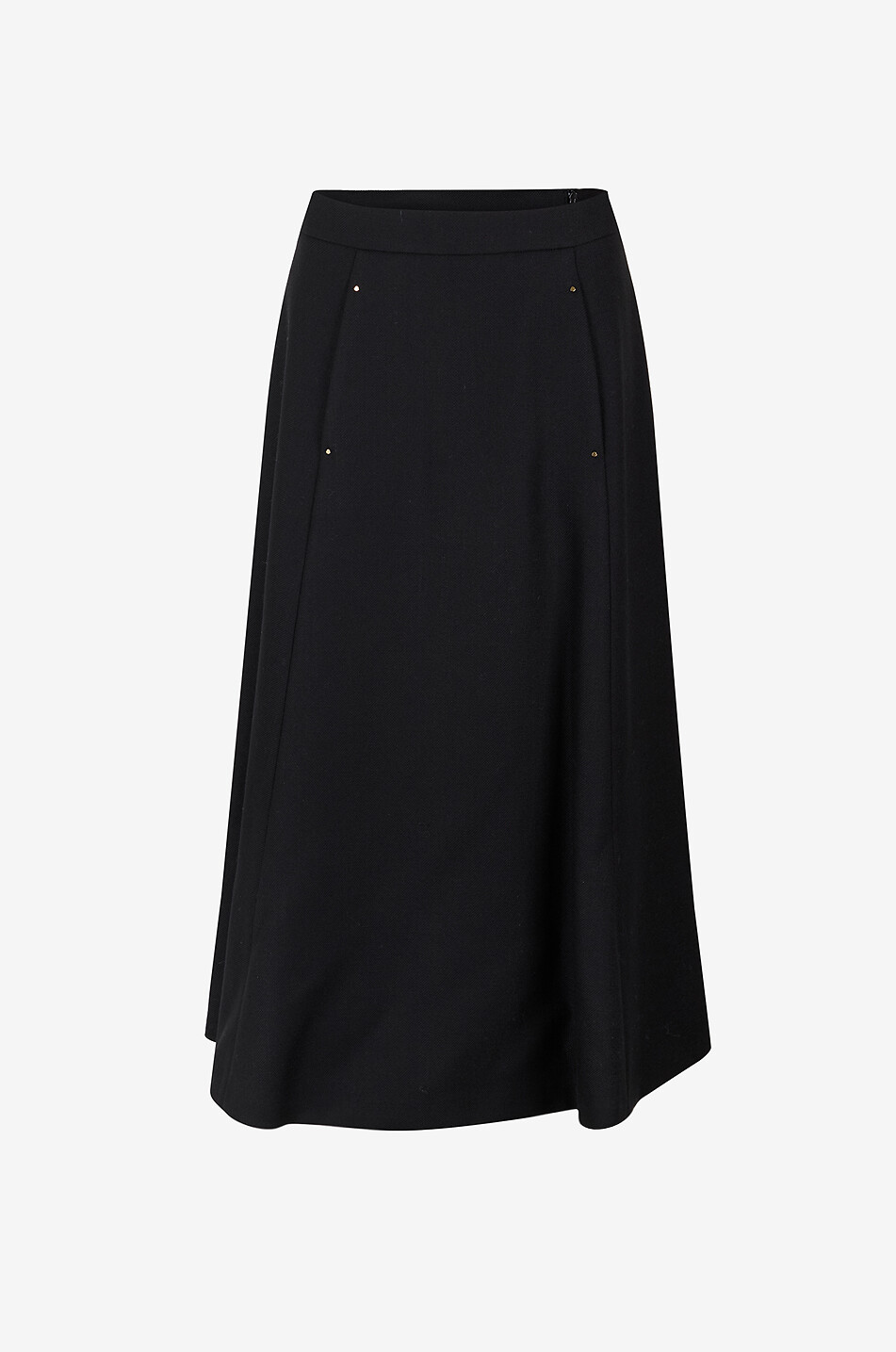 MONCLER Midi-Rock aus Köper Damen SCHWARZ 1