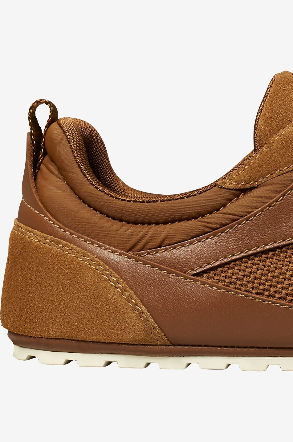 TORY BURCH Field suede and mesh low-top sneakers Women BROWN 4