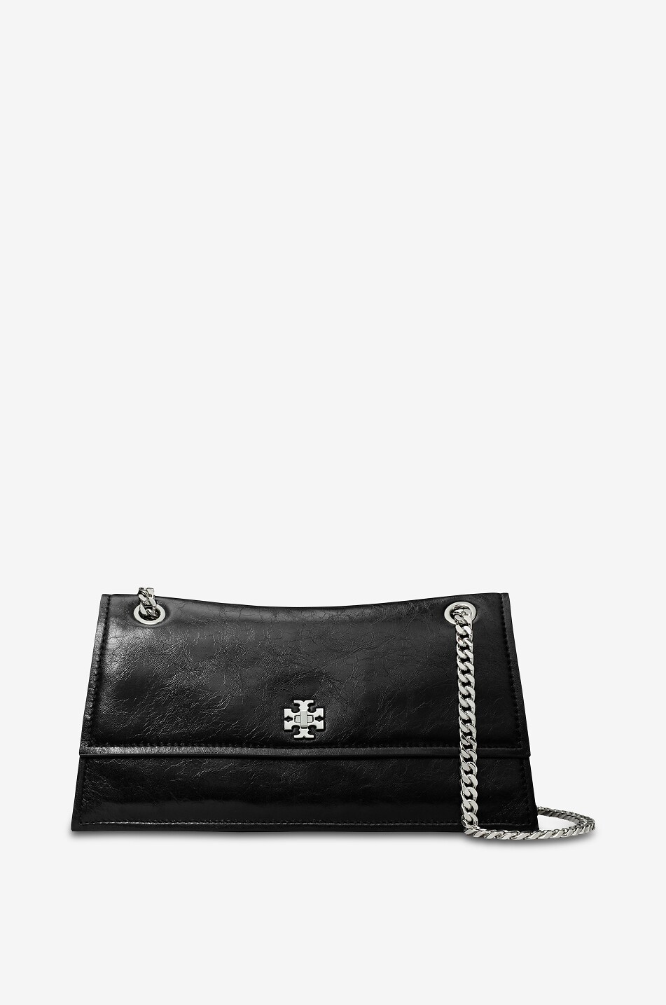 TORY BURCH Sac porté épaule en cuir effet froissé Kira Femme NOIR 1