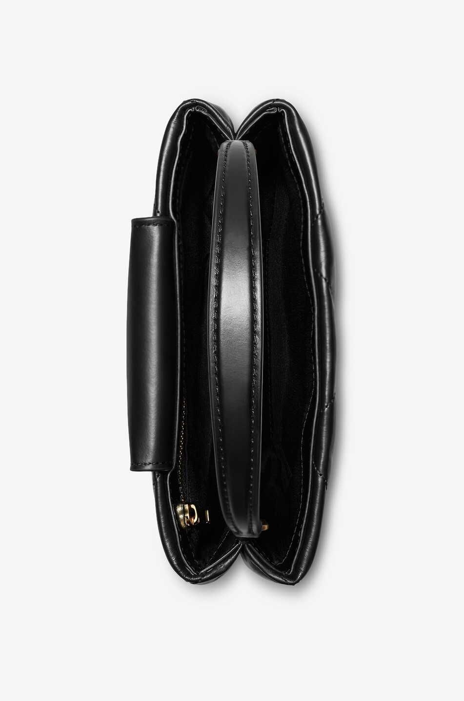 TORY BURCH Handtasche aus gestepptem Glattleder Kira E/W Damen SCHWARZ 4