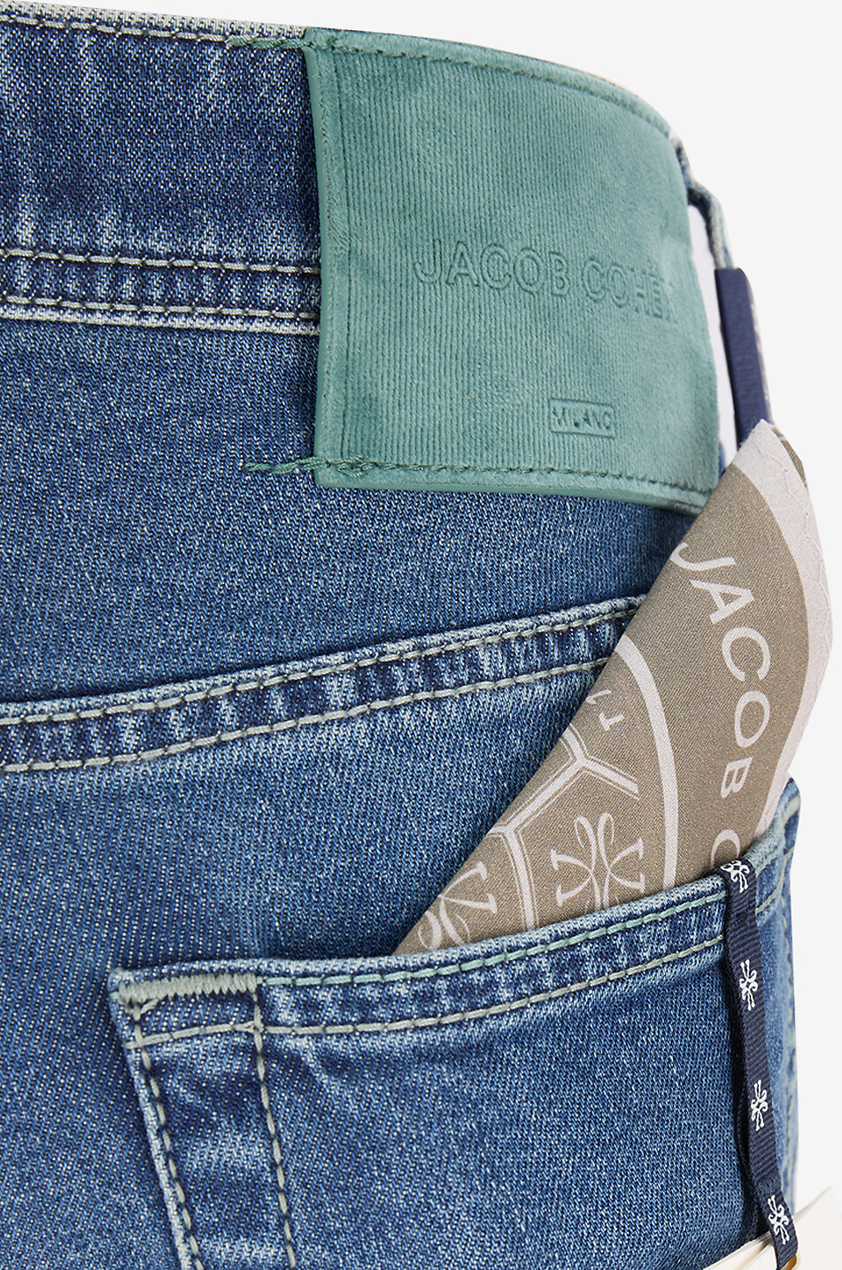 JACOB COHEN Slim-fit denim jeans Men MEDIUM BLUE 3