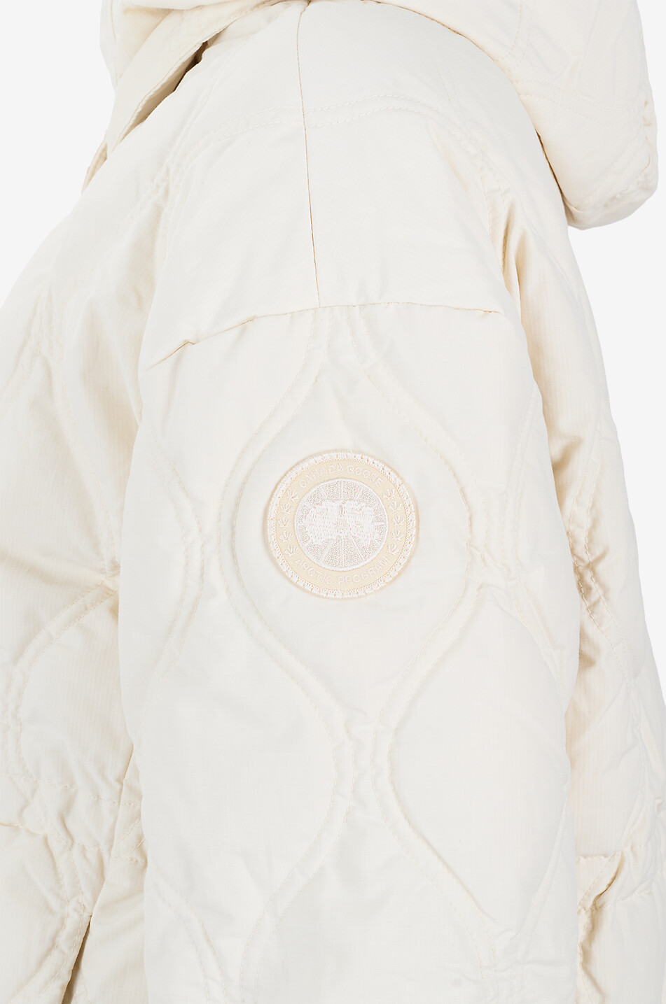 CANADA GOOSE Doudoune courte matelassée à col montant Alessia Femme BLANC CASSE 3