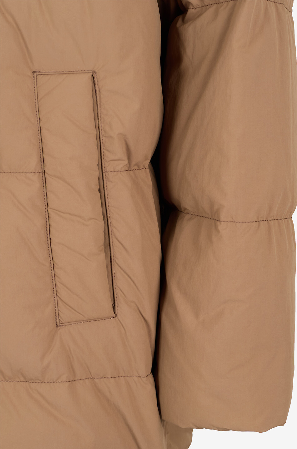 WEEKEND MAX MARA Tenuta high-neck long technical puffer jacket Women MEDIUM BROWN 3