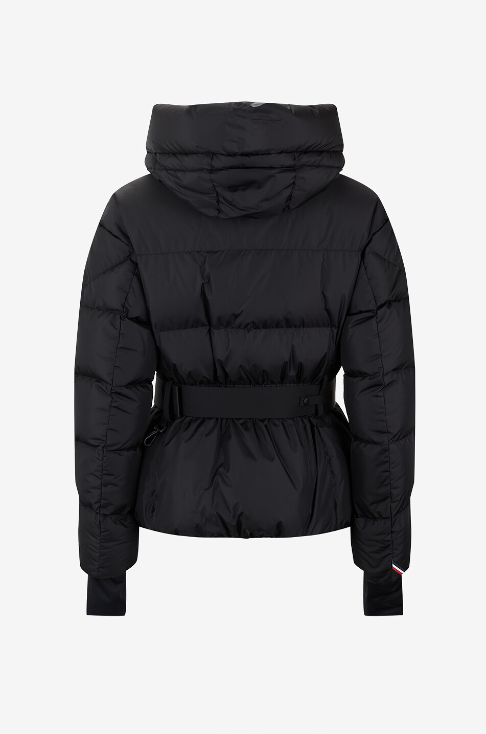MONCLER GRENOBLE Kurze Hochkragen-Daunenjacke aus technischem Gewebe Bouquetin Damen SCHWARZ 2