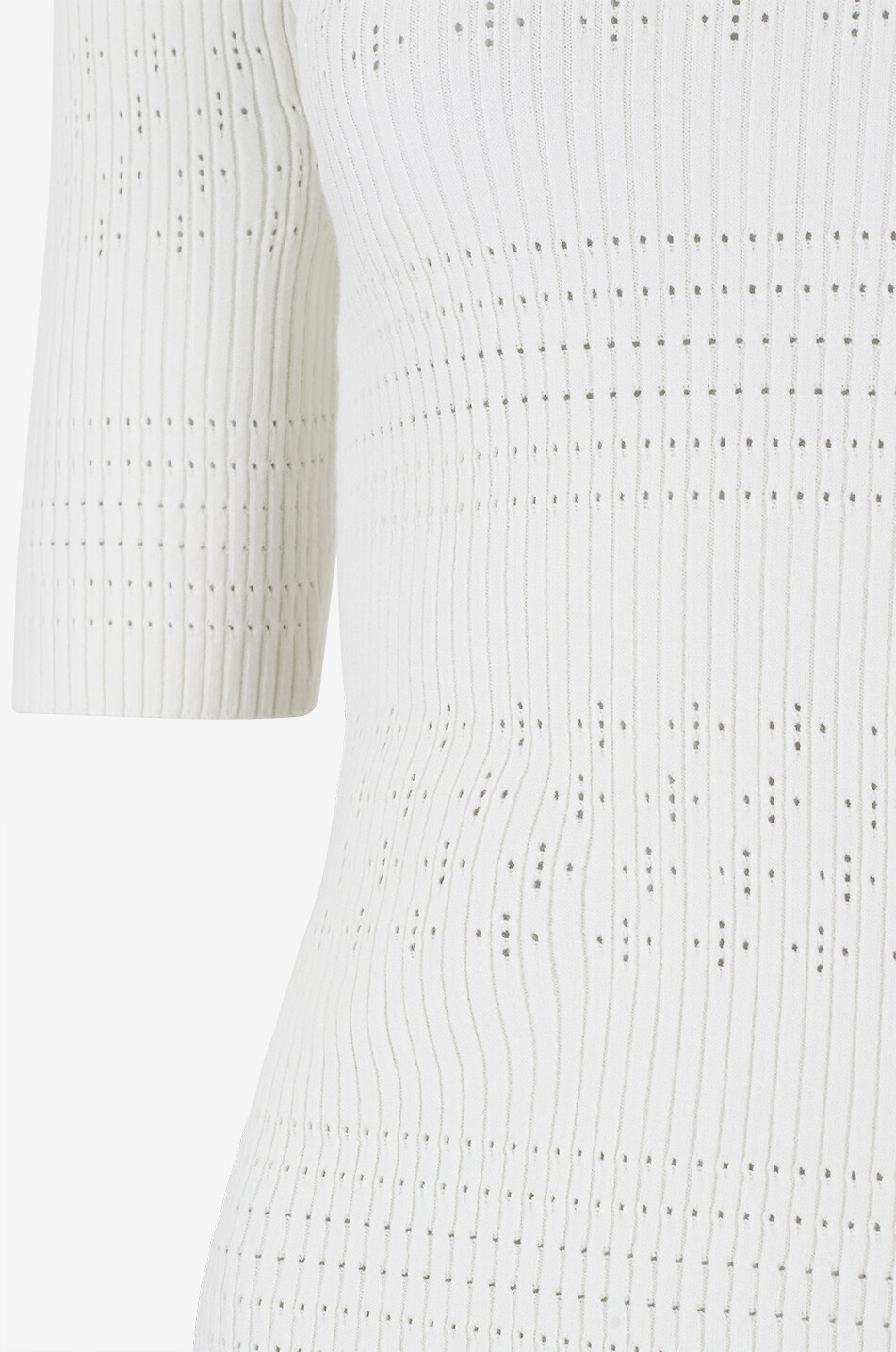 TWINSET Top à manches courtes en jersey à col rond Femme BLANC 3