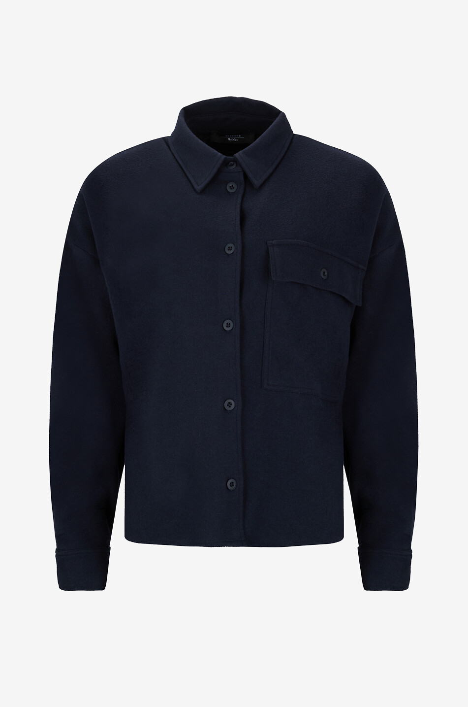 WEEKEND MAX MARA Nancy fleece short overshirt Women DARK BLUE 1