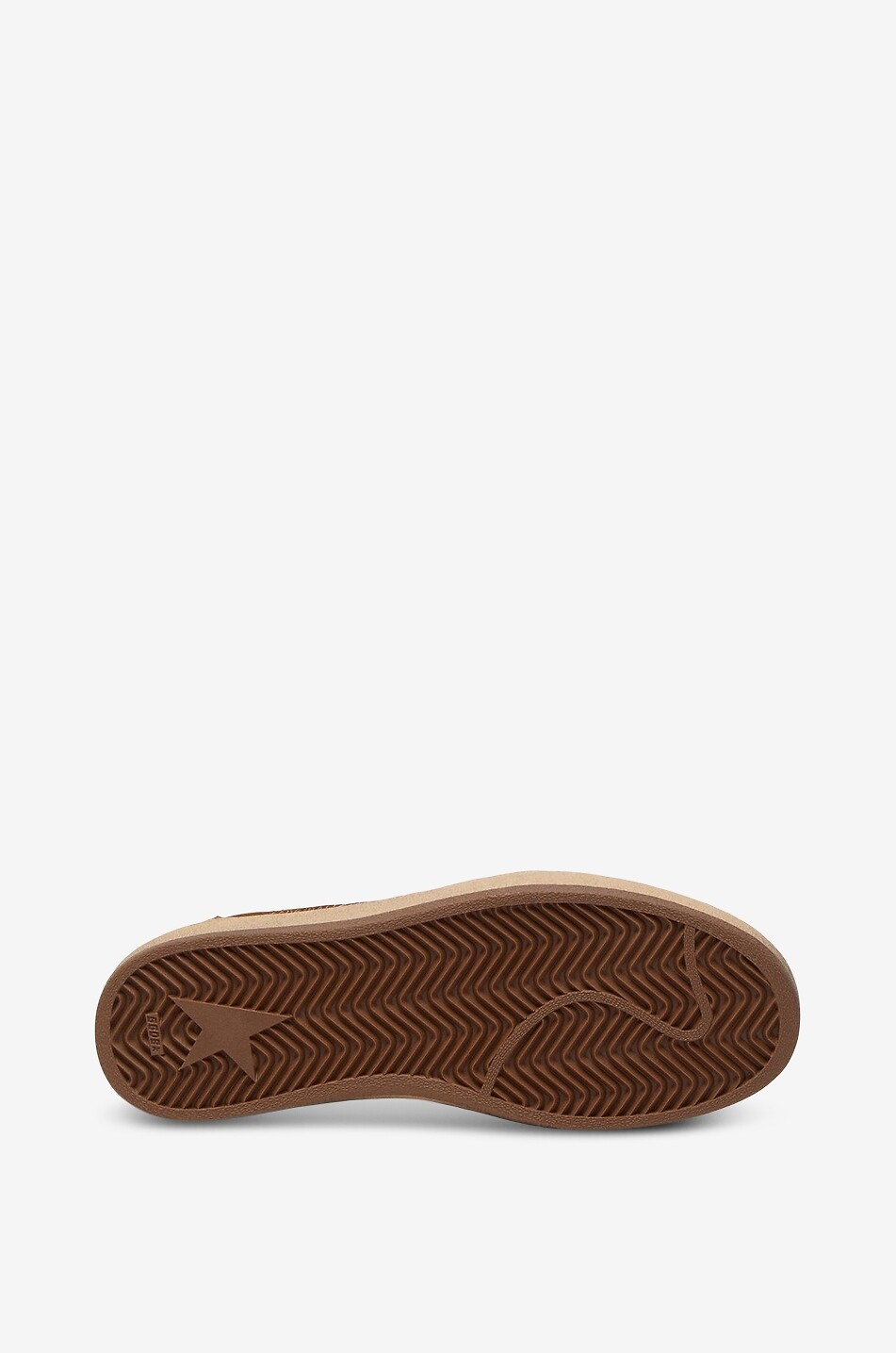 GOLDEN GOOSE Baskets basses en daim à motif léopard Ball Star Femme MARRON 3