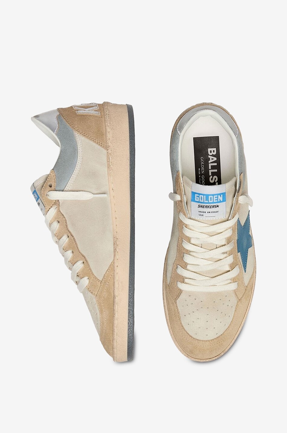 GOLDEN GOOSE Ball Star suede low-top trainers Women [akeneo-beigefonce] 3