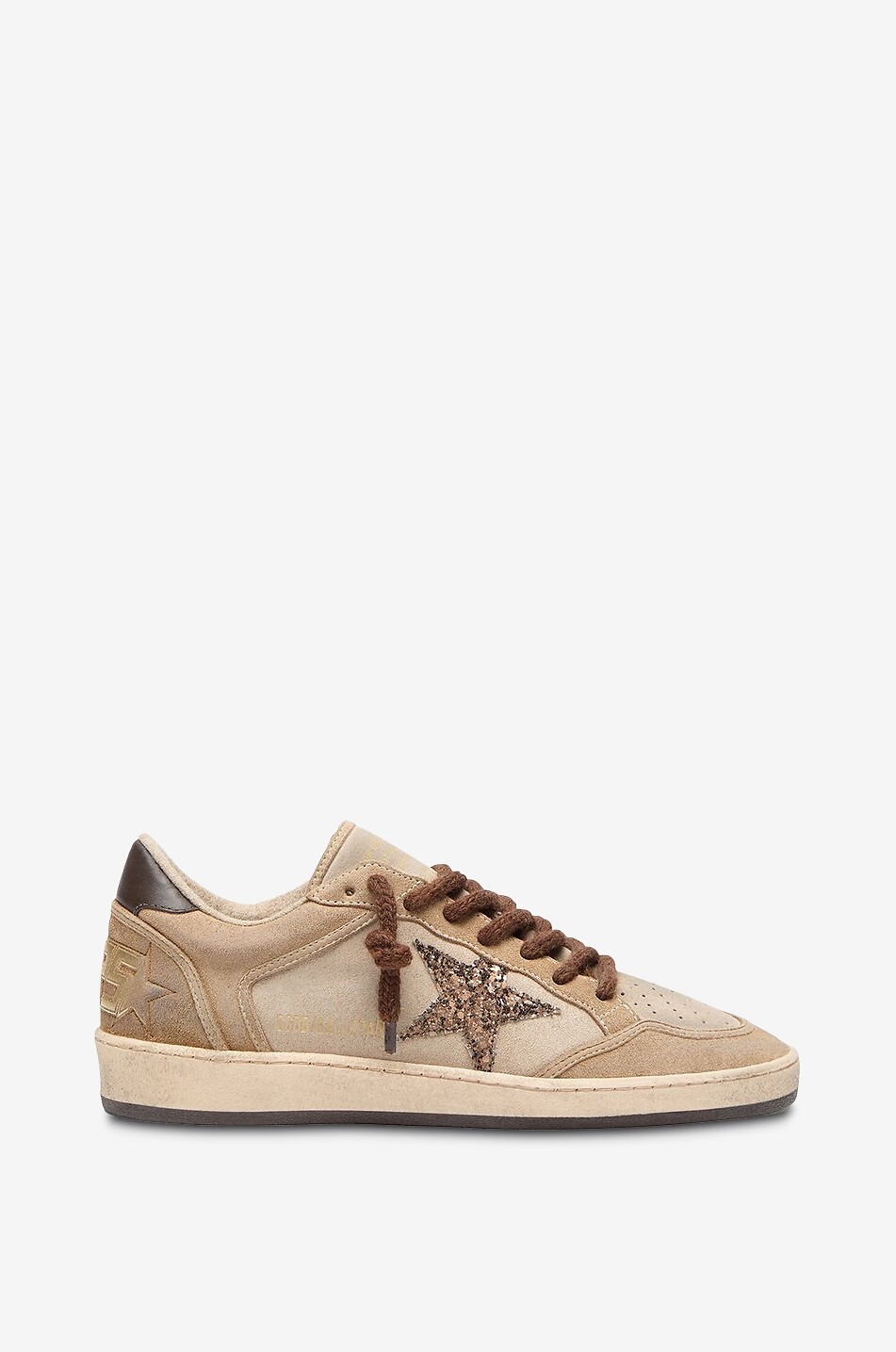 Ball Star Double Quarter low-top suede sneakers with silver star