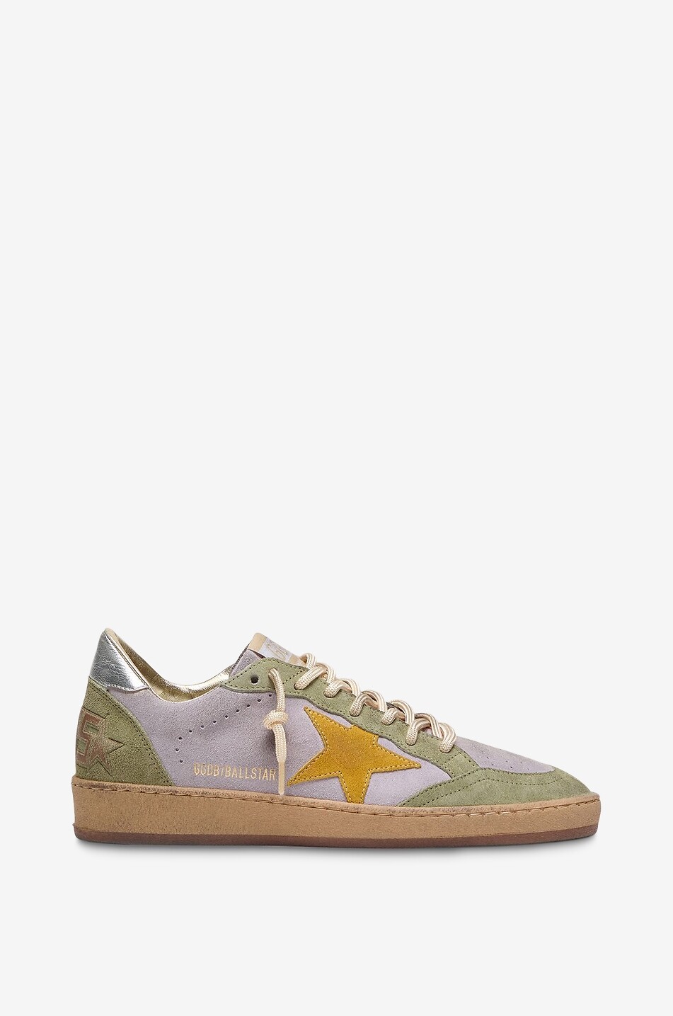 GOLDEN GOOSE Ball Star suede low-top trainers Women LIGHT GREEN 1