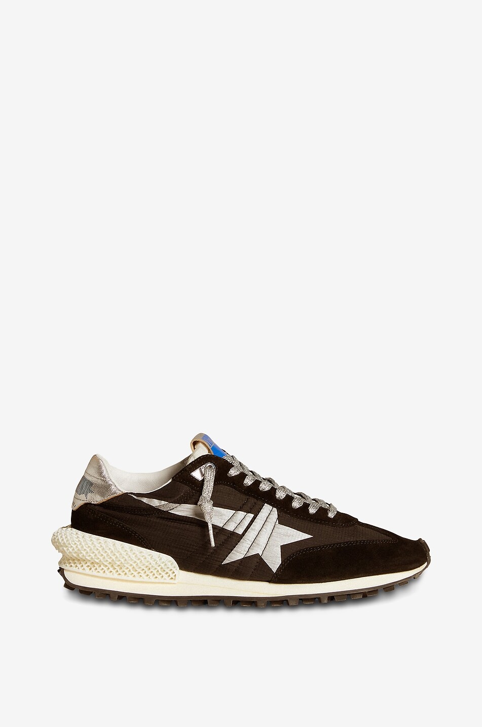 GOLDEN GOOSE Running Marathon leather low-top sneakers Men BLACK 1