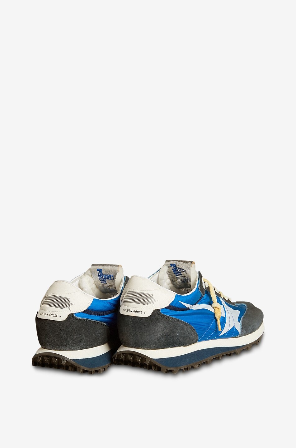 GOLDEN GOOSE Running Marathon leather low-top sneakers Men BLUE 3