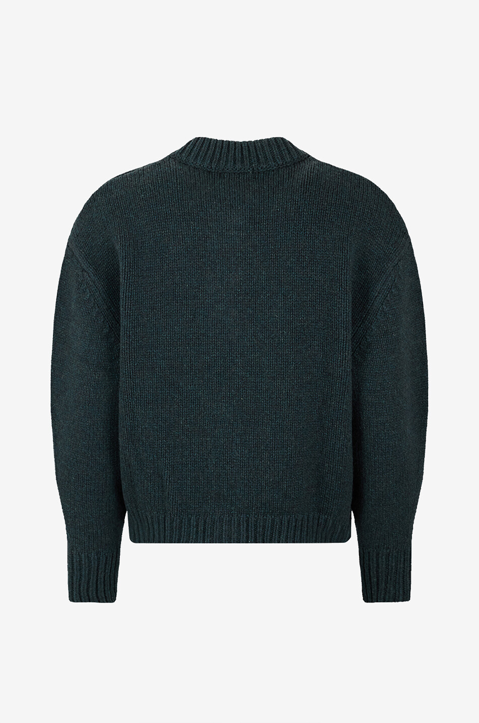 SOEUR Cardigan arrondi en laine Leonard Femme VERT FONCÉ 2