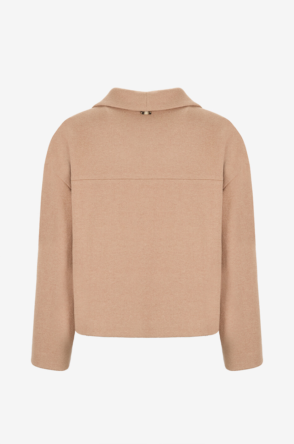 FEDELI Kurze Blazerjacke aus gefüttertem Jersey Damen KAMELFARBEN 2