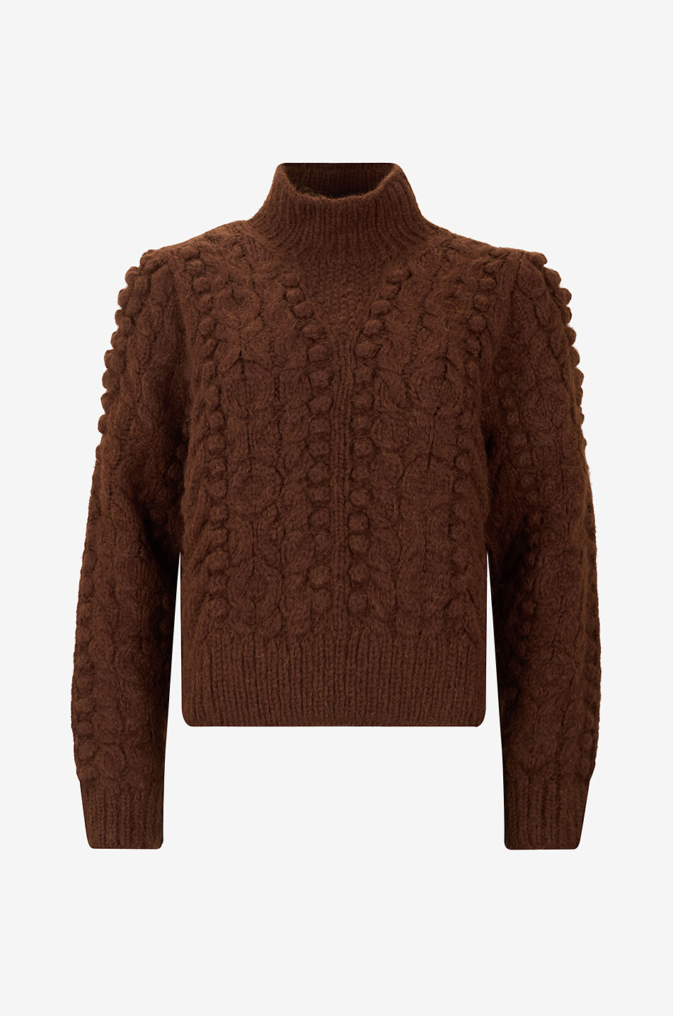 Leandra mohair blend puff sleeve cardigan - THE LABEL EDITION