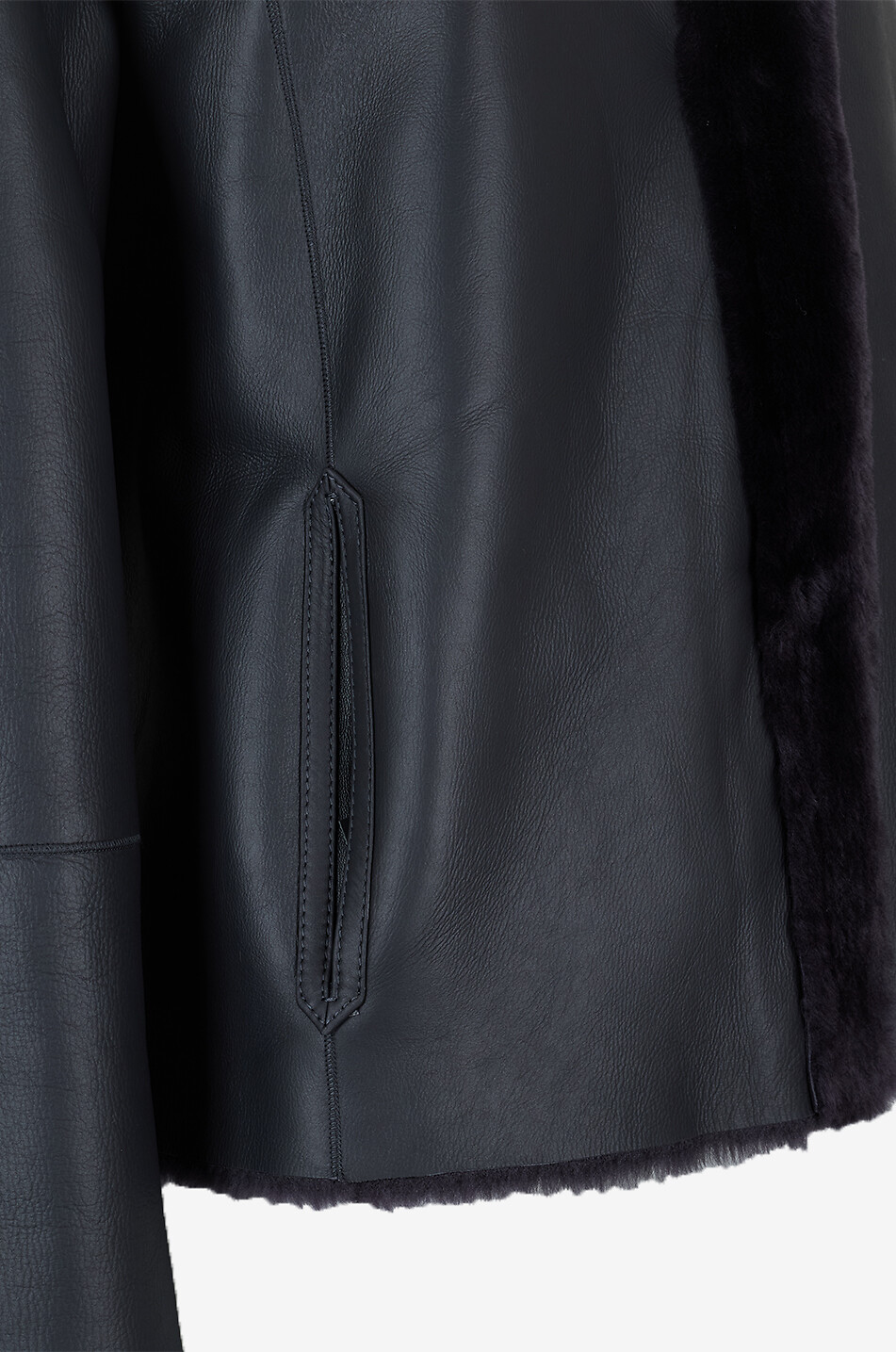 ARMA Exklusive verkürzte Wendejacke aus Shearling Samacita BG Damen DUNKELBLAU 5