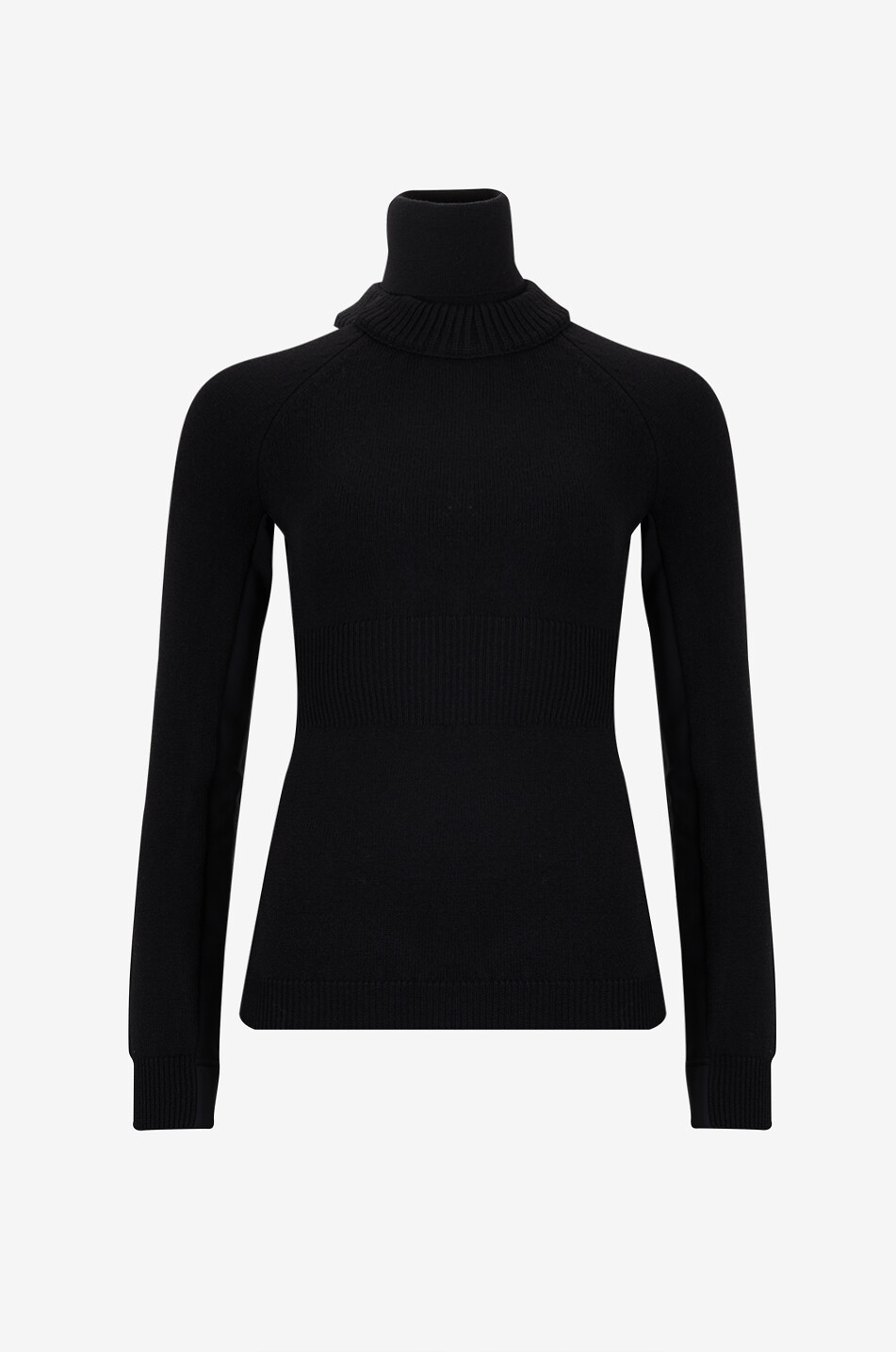 Technischer Rollkragenpullover aus edlem Strickwerk
