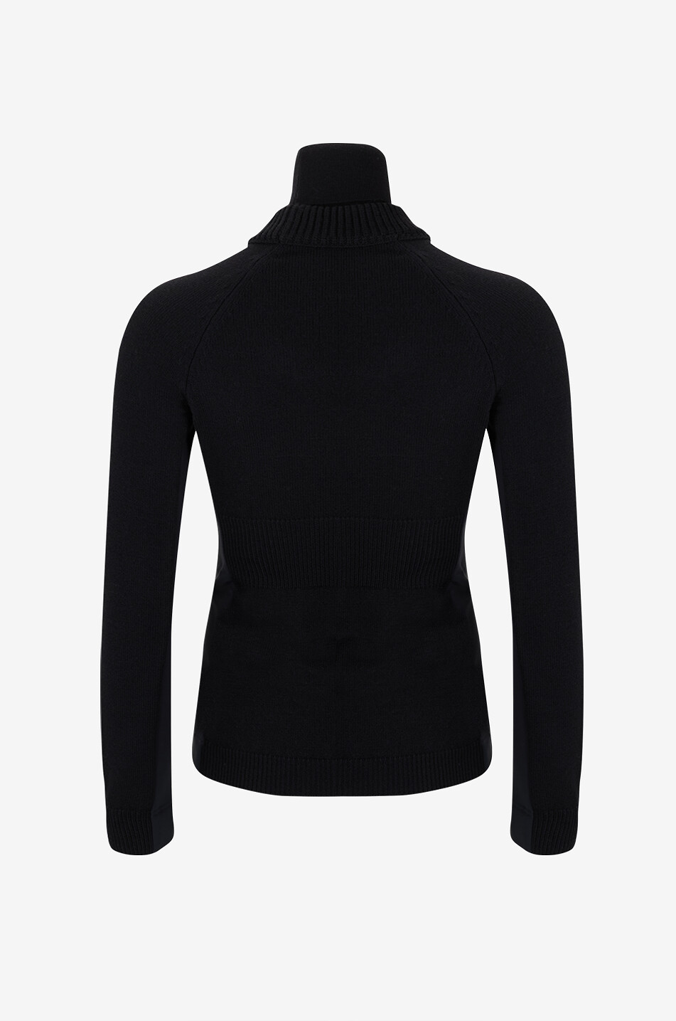 MONCLER GRENOBLE Technischer Rollkragenpullover aus edlem Strickwerk Damen SCHWARZ 2